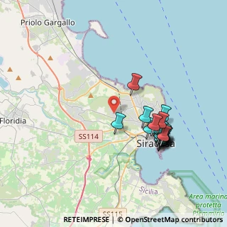 Mappa Via Monte Tosa, 96100 Siracusa SR, Italia (4.313)
