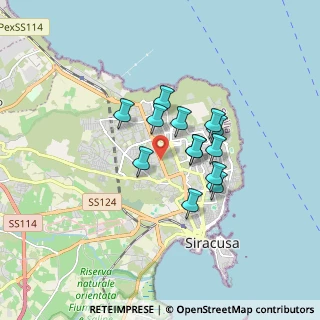 Mappa Via Comiso, 96100 Siracusa SR, Italia (1.37385)