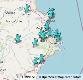 Mappa Via Giuseppe Reale, 96014 Floridia SR, Italia (14.1815)