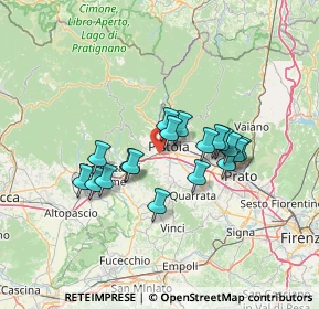 Mappa S. Pantaleo, 51100 Pistoia PT, Italia (11.09944)