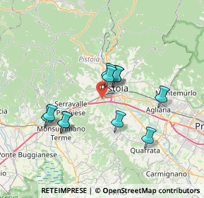 Mappa S. Pantaleo, 51100 Pistoia PT, Italia (6.36455)
