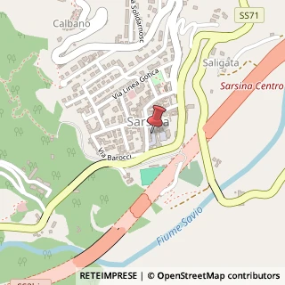 Mappa Via Antonini, 7, 47027 Sarsina, Forlì-Cesena (Emilia Romagna)