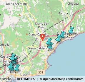 Mappa Via Privata Terrazzi, 18013 Diano Castello IM, Italia (2.8775)