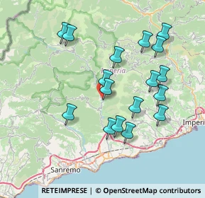 Mappa Via Privata N. S. della Neve, 18010 Badalucco IM, Italia (7.42824)