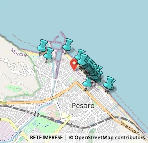 Mappa Viale Monfalcone, 61121 Pesaro PU, Italia (0.5295)
