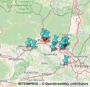 Mappa Via del Casello, 51100 Pistoia PT, Italia (9.93133)