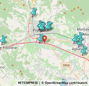 Mappa Via del Casello, 51100 Pistoia PT, Italia (4.172)