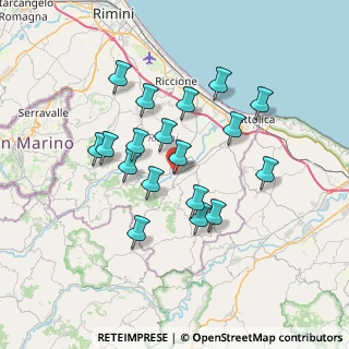 Mappa Via G. Colombari, 47833 Morciano di Romagna RN, Italia (6.345)