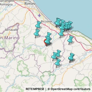 Mappa Via G. Colombari, 47833 Morciano di Romagna RN, Italia (7.07947)