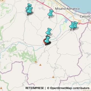 Mappa Via G. Colombari, 47833 Morciano di Romagna RN, Italia (3.58462)