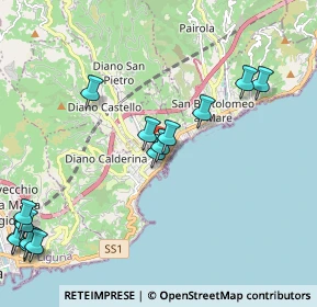 Mappa Via Agli Orti, 18013 Diano Marina IM, Italia (2.646)