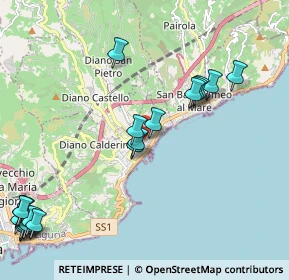 Mappa Via Agli Orti, 18013 Diano Marina IM, Italia (2.823)