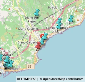 Mappa Via Agli Orti, 18013 Diano Marina IM, Italia (3.358)