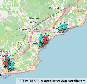 Mappa Via Agli Orti, 18013 Diano Marina IM, Italia (2.657)