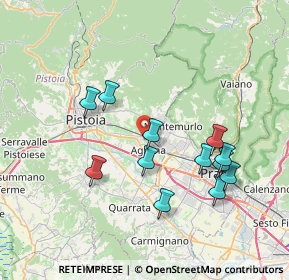 Mappa Via Lucca, 51031 Agliana PT, Italia (7.3975)