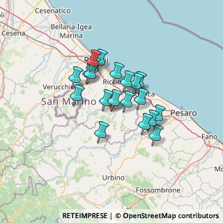 Mappa Via Meucci, 47832 San Clemente RN, Italia (10.299)