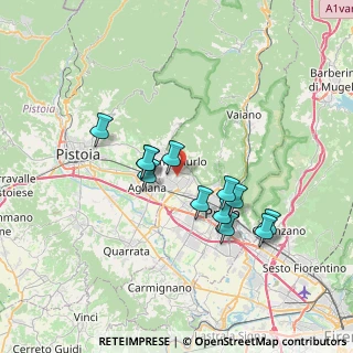 Mappa Via Roma, 59013 Montemurlo PO, Italia (6.22083)