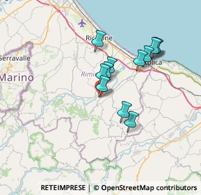 Mappa Via Ca' Fabbro, 47833 Morciano di Romagna RN, Italia (5.99167)