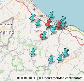 Mappa Via Ca' Fabbro, 47833 Morciano di Romagna RN, Italia (7.29444)