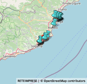 Mappa Via Ardoino Gen., 18023 Diano Marina IM, Italia (11.886)