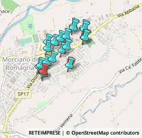 Mappa Via dei Platani, 47833 Morciano di Romagna RN, Italia (0.3805)