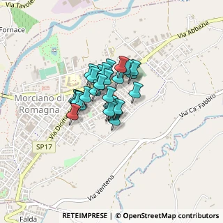 Mappa Via dei Platani, 47833 Morciano di Romagna RN, Italia (0.25667)