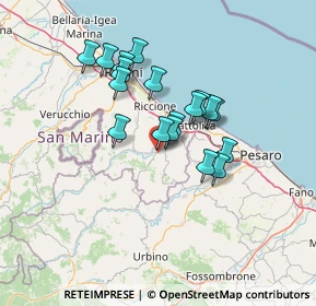 Mappa Via dei Platani, 47833 Morciano di Romagna RN, Italia (11.19389)