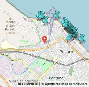 Mappa Via Lodovico Agostini, 61121 Pesaro PU, Italia (1.1415)