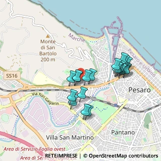 Mappa Via Palmanova, 61121 Pesaro PU, Italia (0.821)