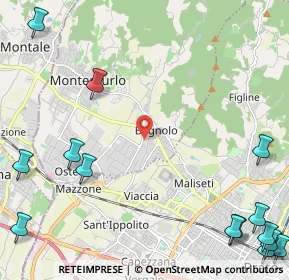 Mappa Via Lungo il Bagnolo, 59013 Montemurlo PO, Italia (3.72571)