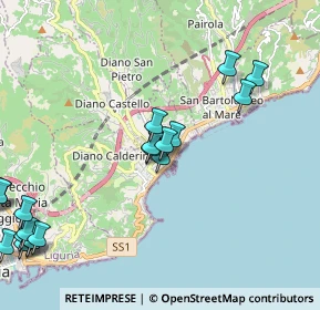 Mappa Via All'Isola, 18013 Diano Castello IM, Italia (2.824)