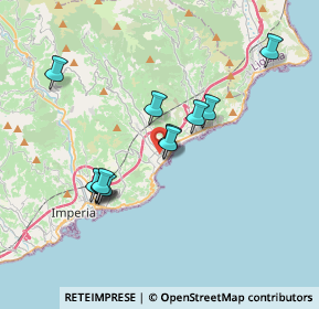 Mappa Via Leonardo da Vinci, 18013 Diano Marina IM, Italia (3.30917)