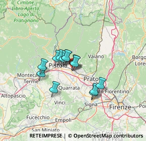 Mappa Via Giovannella, 51031 Agliana PT, Italia (9.25615)