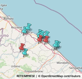 Mappa Strada di Caprile, 61121 Pesaro PU, Italia (9.08667)