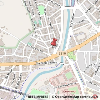 Mappa Via Per Soria, 6, 61121 Pesaro, Pesaro e Urbino (Marche)