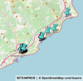 Mappa Via Indiani, 18013 Diano Marina IM, Italia (3.749)
