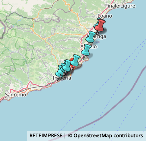 Mappa Via Indiani, 18013 Diano Marina IM, Italia (9.49)