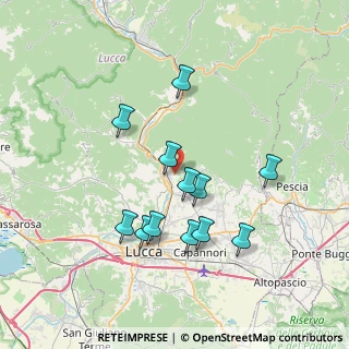 Mappa Via di Palmata, 55100 Lucca LU, Italia (6.9275)