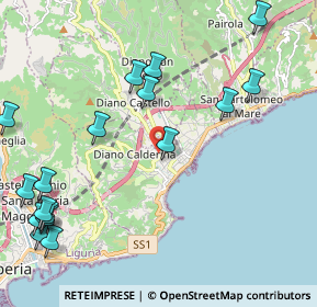 Mappa Via Giosuè Carducci, 18013 Diano Marina IM, Italia (2.98211)