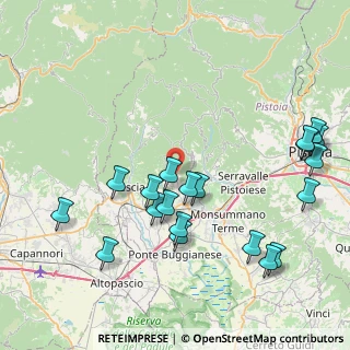 Mappa Via Croci, 51010 Massa e Cozzile PT, Italia (9.585)