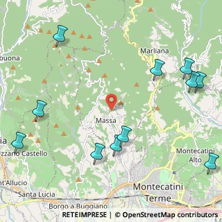 Mappa Via Croci, 51010 Massa e Cozzile PT, Italia (2.9509090909091)