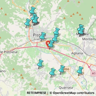 Mappa Autostrada Firenze-Mare, 51100 Pistoia PT, Italia (4.73222)