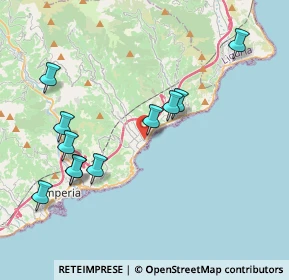 Mappa Via R. Campodonico, 18013 Diano Marina IM, Italia (4.21364)