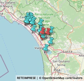 Mappa Via dei Masini, 55041 Camaiore LU, Italia (10.421)