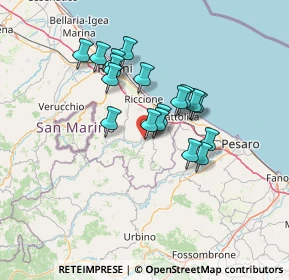 Mappa Via Giosuè Carducci, 47833 Morciano di Romagna RN, Italia (11.08556)