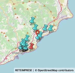 Mappa Via Gioacchino Rossini, 18013 Diano Marina IM, Italia (3.4825)