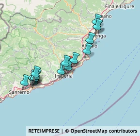 Mappa Strada Colla dei Rossi, 18013 Diano Marina IM (14.04056)