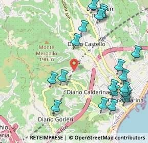 Mappa Strada Colla dei Rossi, 18013 Diano Castello IM, Italia (1.2935)