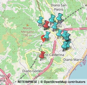 Mappa Strada Colla dei Rossi, 18013 Diano Castello IM, Italia (0.811)