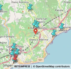 Mappa Strada Colla dei Rossi, 18013 Diano Castello IM, Italia (2.88545)